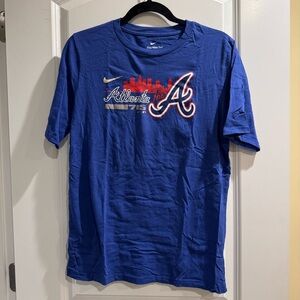 Nike Royal Blue Atlanta Braves Graphic Tee